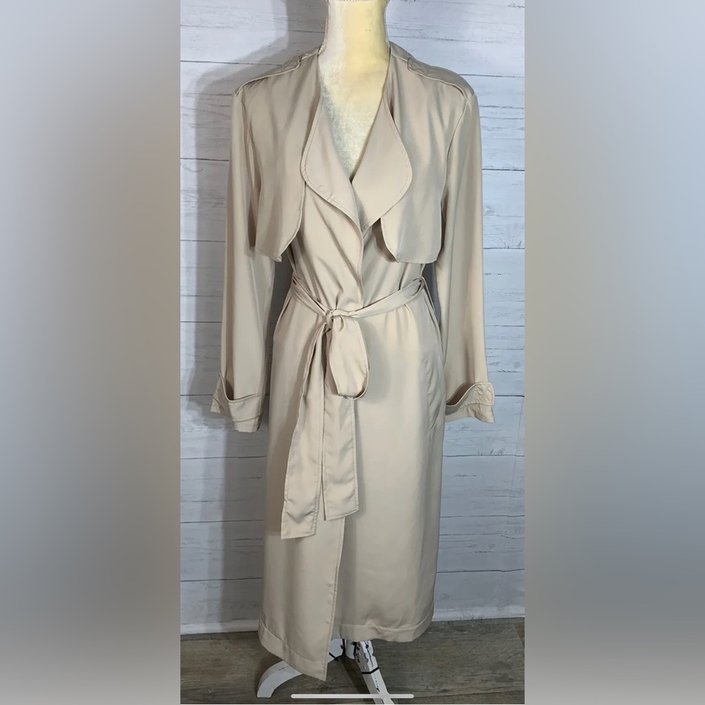 Ro & De Tan Lightweight Trench Coat size M